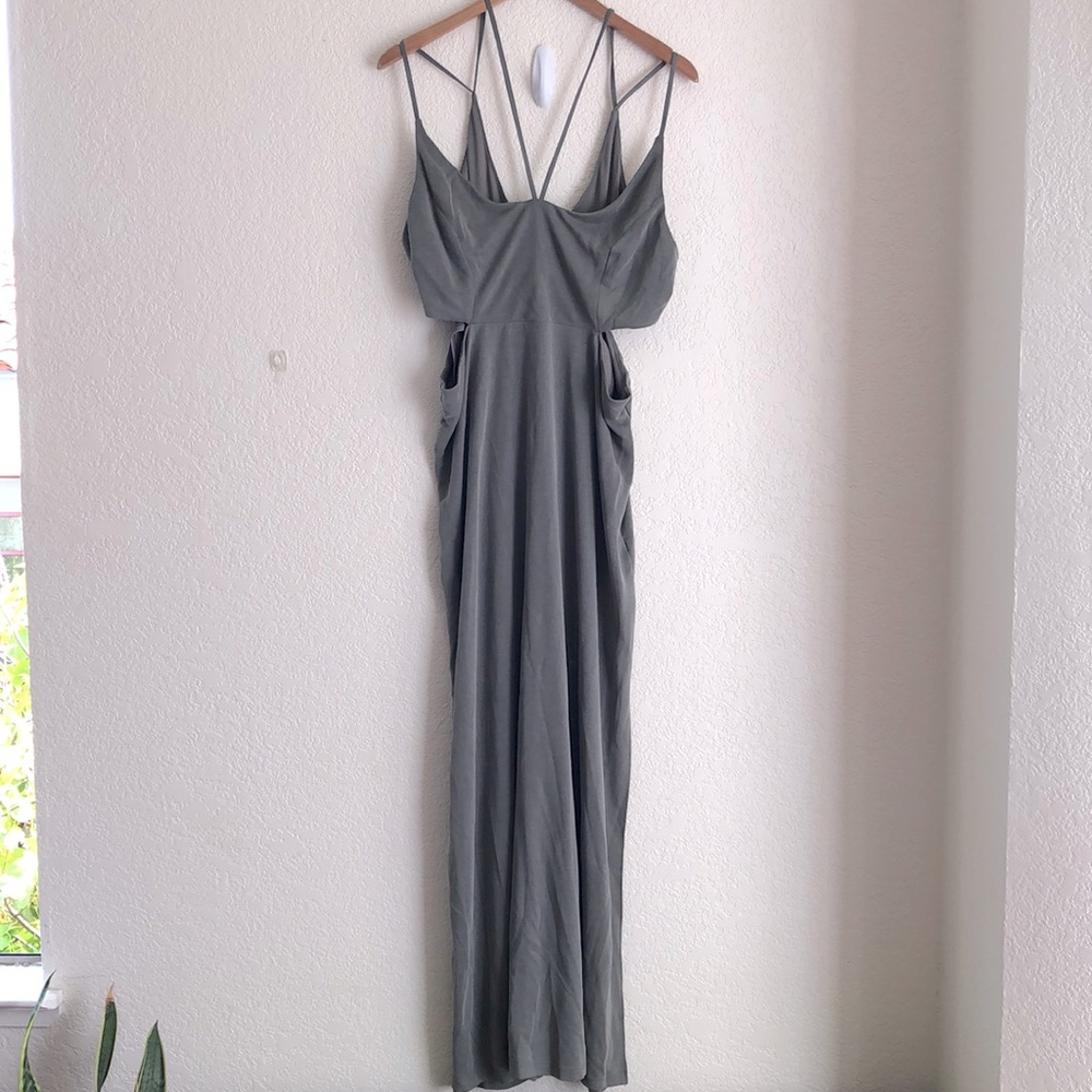 Top Shop Strappy Sage Green Dress
